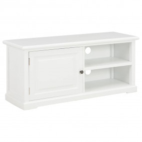 TV Cabinet White 35.4x11.8x15.7" Wood