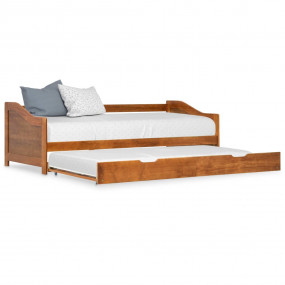 Pull-out Sofa Bed Frame without Mattress Honey Brown 90...