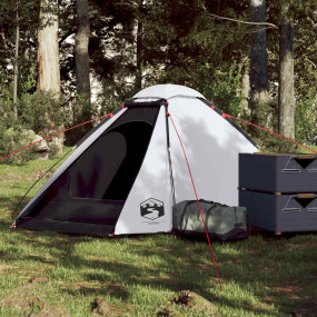 Camping Tent Dome 2-Person White Blackout Fabric Waterp...