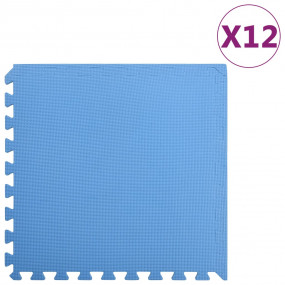 Floor Mats 12 pcs 4,32  EVA Foam Blue