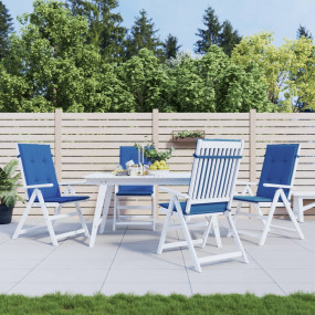 Patio Highback Chair Cushions 4 pcs Royal Blue 47.2x19....