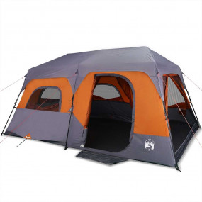Family Tent 9-Person Grey and Orange Quick Release Wate...