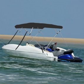 4-bow Bimini Top Black 95.7x70.9x53.9"