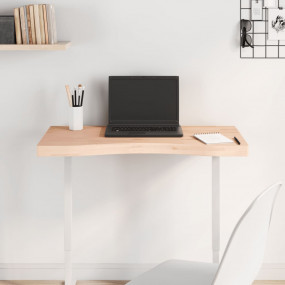 Desk Top 31.5x(14.2-15.7)x1.6" Solid Wood Beech