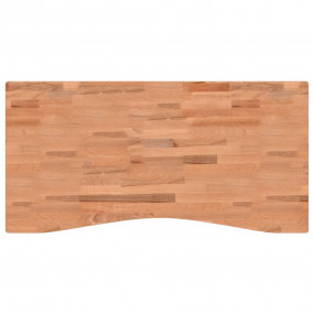 Desk Top 43.3x(19.7-21.7)x1.0" Solid Wood Beech