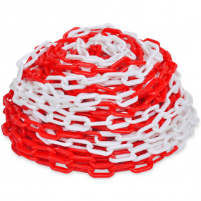 98.4 ' Plastic Warning Chain Red and White