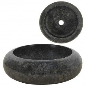 Sink 15.7x4.7" Marble Black