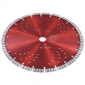 Diamond Cutting Disc with Turbo and Holes Steel 11.81 "