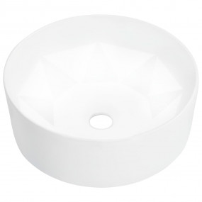 Wash Basin 14.2x5.5" Ceramic White