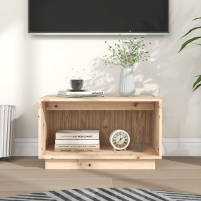 TV Cabinet 23.6x13.8x13.8" Solid Wood Pine