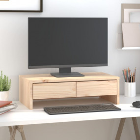 Monitor Stand 19.7x10.6x5.9" Solid Wood Pine