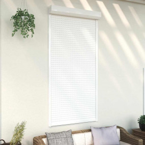 Roller Shutter Aluminum 43.3x86.6" White