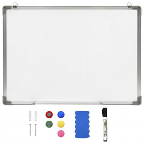 Magnetic Dry-erase Whiteboard White 27.6x19.7" Steel