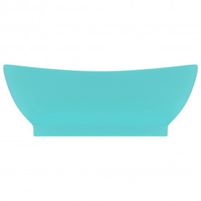 Luxury Basin Overflow Oval Matt Light Green 23.0x15.4" ...