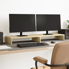 Monitor Stand Sonoma Oak 39.4x10.6x3.9" Engineered Wood