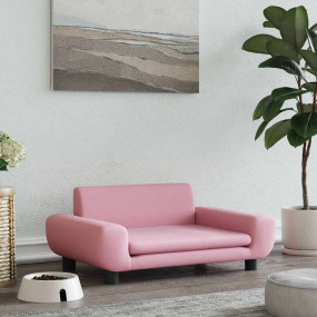 Dog Bed Pink 70x45 x 13.0 " Velvet