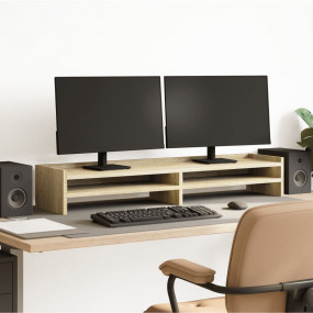 Monitor Stand Sonoma Oak 39.4x9.4x6.3" Engineered Wood