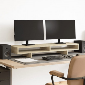 Monitor Stand Sonoma Oak 39.4x10.6x5.9" Engineered Wood