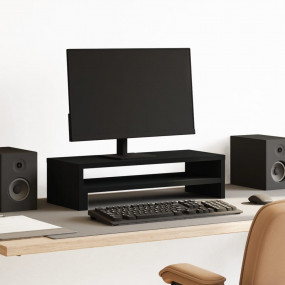 Monitor Stand Black 21.3x8.7x5.9" Engineered Wood