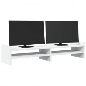 Monitor Stand White 39.4x10.6x7.9" Engineered Wood