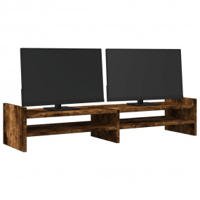 Monitor Stand Smoked Oak 39.4x10.6x7.9" Engineered Wood