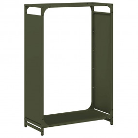 Firewood Rack Olive Green 23.6x11.0x35.4" Cold-rolled s...
