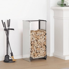 Firewood Rack 15.7x11.8x31.5" Stainless Steel