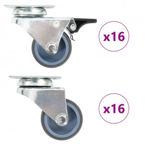 32 pcs Twin-wheel Swivel Casters 1.97 " (8x143438)