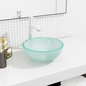 Basin Tempered Glass 11.8x4.7" Frosted