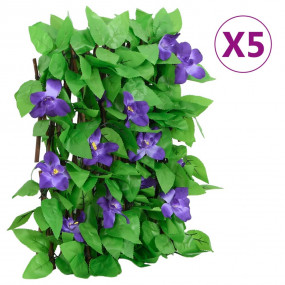 Artificial Ivy Trellis Expandable 5 pcs Green 70.9x7.9"