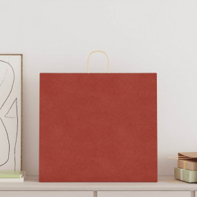 Paper Bags 50 pcs with Handles Red 54x15x49 cm