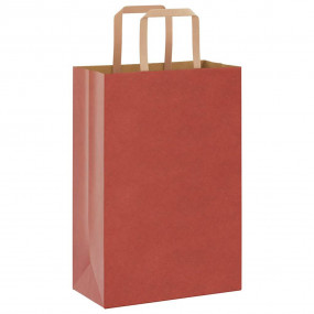 Paper Bags 50 pcs with Handles Red 21x11x31 cm