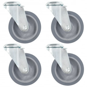 Bolt Hole Swivel Casters 4 pcs 3.94 "