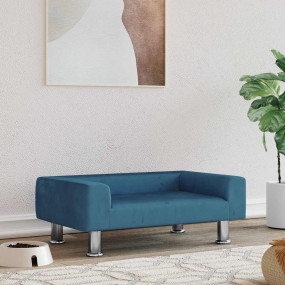 Dog Bed Blue 70x45 x 10.4 " Velvet
