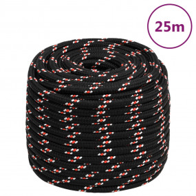 Boat Rope Black 0.71 " 82.0 ' Polypropylene