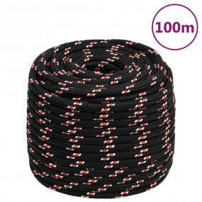 Boat Rope Black 0.71 " 328.1 ' Polypropylene