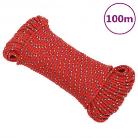 Boat Rope Red 0.20 " 328.1 ' Polypropylene