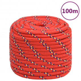 Boat Rope Red 0.63 " 328.1 ' Polypropylene