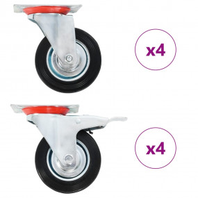 8 pcs Swivel Casters 3.94 " (2x143457)