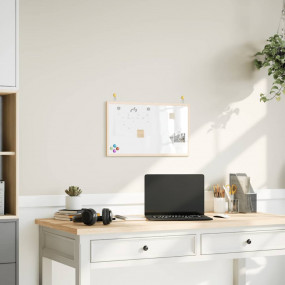 Magnetic Whiteboard with Solid Pine Wood Frame 23.6x15....