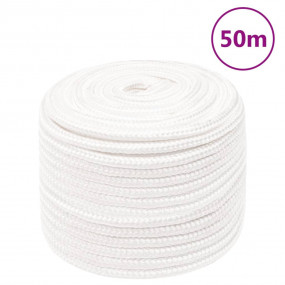 Boat Rope Full White 0.47 " 164.0 ' Polypropylene