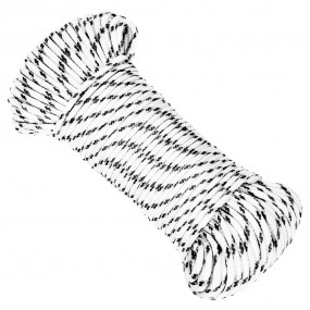 Braided Boat Rope White 0.20 "x328.1 ' Polyester