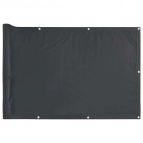Balcony Privacy Screen Anthracite 157.5x35.4" PVC