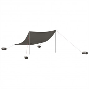 Beach Canopy with Sand Anchors Grey 119.7x118.1"