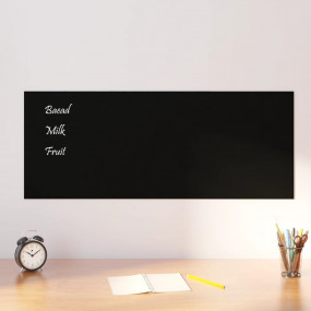 Wall-mounted Magnetic Board Black 39.4"x15.7" Tempered ...