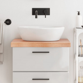 Bathroom Countertop Light Brown 23.6 x 19.7 x (0.8-2.4)...