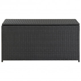 Patio Storage Box Poly Rattan 39.3"x19.6"x19.6" Black