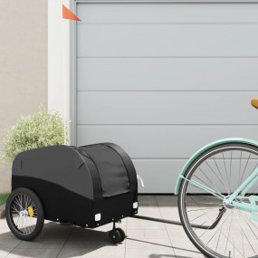 Bike Trailer Black 66.1 lb Iron