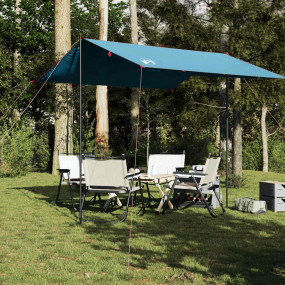 Camping Tarp Blue 118.1x115.7" Waterproof