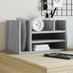 Desk Organizer Grey Sonoma 17.5x9.4x9.8" Engineered Woo...